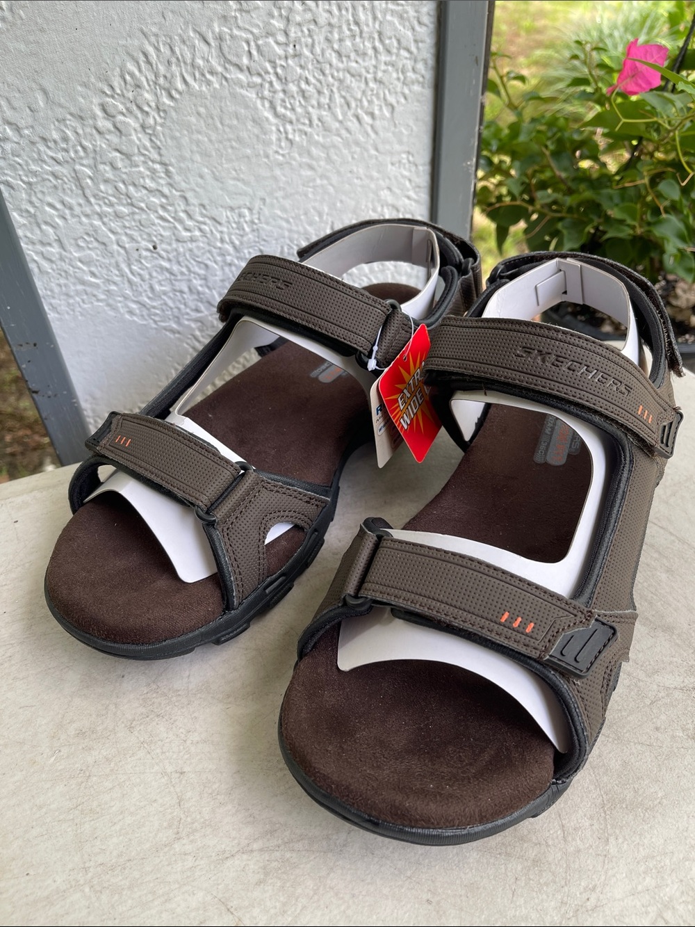 Skechers Brown Men's Adjustable Strap Sport Sandals sz. 10